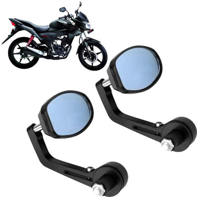 GOLSM Manual Rear View Mirror, Dual Mirror, Driver Side For Honda CB Twister(Left, Right)