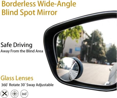 Campark Manual Blind Spot Mirror For Universal For Car Universal For Car(Right, Left, Interior)