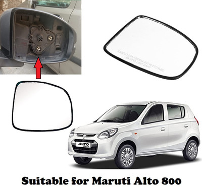 OOLTAH PAHIYA Manual Driver Side, Rear View Mirror For Maruti Suzuki Alto 800(Exterior, Right)