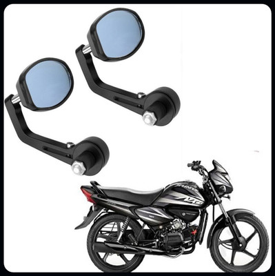 Vtrust Manual Rear View Mirror, Dual Mirror, Driver Side For Hero Splendor NXG(Right, Left)
