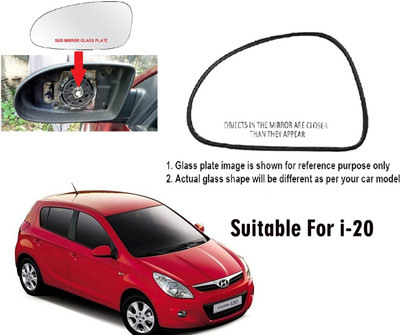 GS Grow n Shine Manual Passenger Side, Rear View Mirror For Hyundai i20(Exterior, Left)