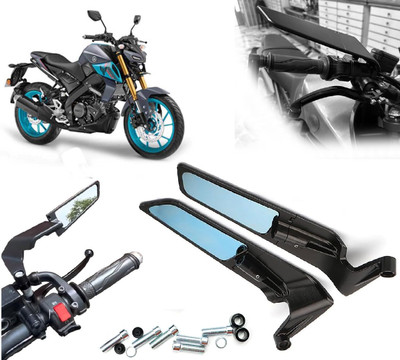 Grandbiker Manual Rear View Mirror, Driver Side, Dual Mirror For Yamaha MT-15(Right, Left)