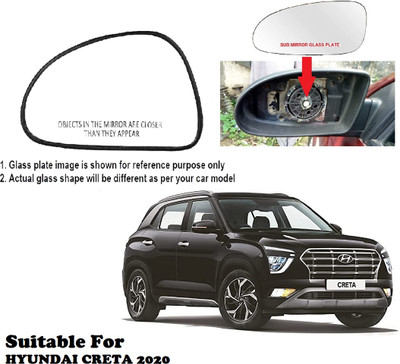 OOLTAH PAHIYA Manual Passenger Side, Rear View Mirror For Hyundai Creta(Exterior, Left)