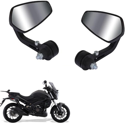 Grandbiker Manual Rear View Mirror, Driver Side, Dual Mirror For Bajaj Universal For Bike(Right, Left)