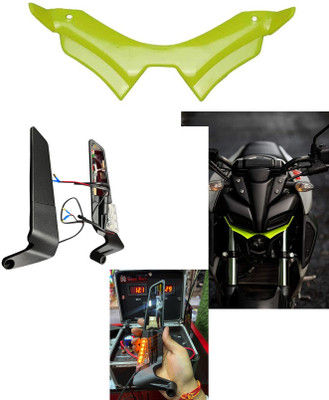 acube mart Manual Rear View Mirror For Yamaha Universal For Bike(Left, Right)