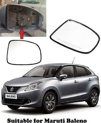OOLTAH PAHIYA Manual Driver Side, Rear View Mirror For Maruti Suzuki Baleno(Exterior, Right)