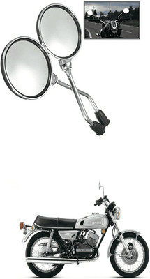 LOVMOTO Manual Rear View Mirror For Royal Enfield Universal For Bike(Left, Right)