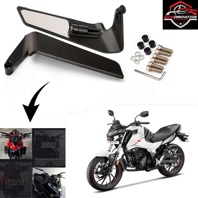 Autoinnovation Manual Rear View Mirror, Blind Spot Mirror, Dual Mirror For Hero CBZ Extreme(Right, Left)