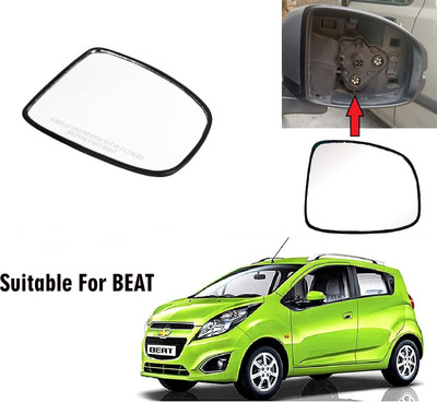 Shubh Auto Manual Driver Side, Rear View Mirror For Chevrolet Beat(Exterior, Right)