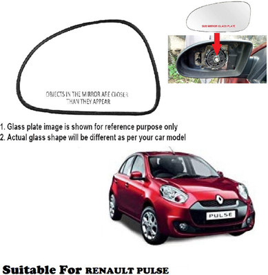Shubh Auto Manual Passenger Side, Rear View Mirror For Renault Pulse(Exterior, Left)