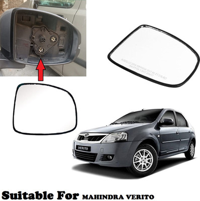 GS Grow n Shine Manual Driver Side, Rear View Mirror For Mahindra Verito(Exterior, Right)