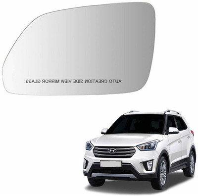 KING GENUNE Manual Remote Rear View Mirror, Passenger Side For Hyundai Creta(Left, Exterior)