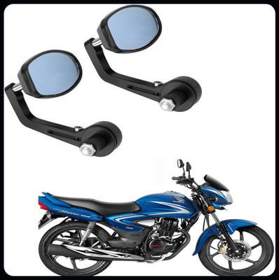 Vtrust Manual Rear View Mirror, Dual Mirror, Driver Side For Honda CB Shine(Right, Left)