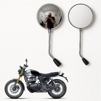JMA Manual Rear View Mirror For Royal Enfield Universal For Bike(Right, Left)