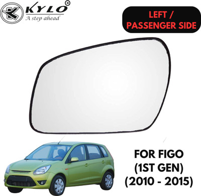 KYLO Manual Passenger Side, Rear View Mirror For Ford Figo(Exterior, Left)