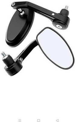 APAuto Manual Driver Side, Dual Mirror, Rear View Mirror For Universal For Bike Universal For Bike(Exterior)