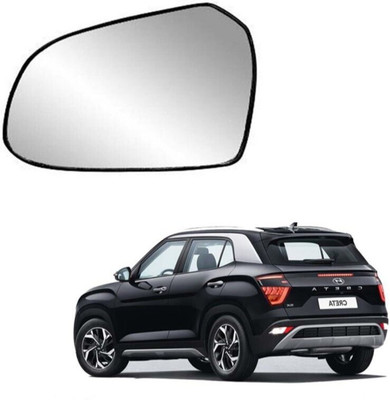 KING GENUNE Manual Remote Passenger Side, Rear View Mirror For Hyundai Creta(Left, Exterior)