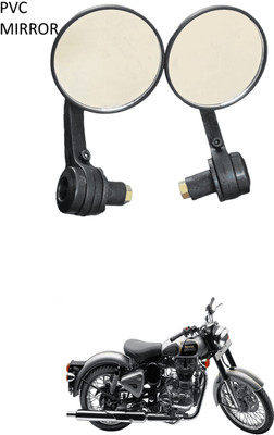 LOVMOTO Manual Rear View Mirror For Royal Enfield Universal For Bike(Left, Right)