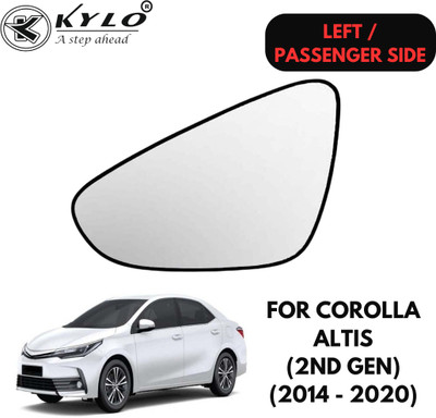 KYLO Manual Passenger Side, Rear View Mirror For Toyota Corolla Altis(Exterior, Left)
