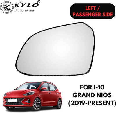 KYLO Manual Passenger Side, Rear View Mirror For Hyundai Grand i10(Exterior, Left)