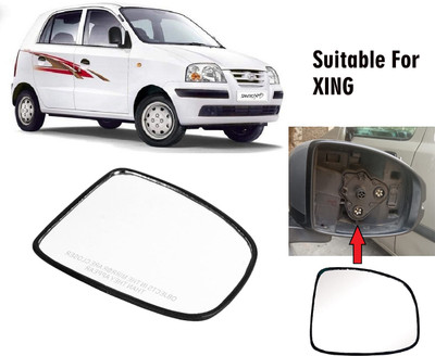 GS Grow n Shine Manual Driver Side, Rear View Mirror For Hyundai Santro Xing(Exterior, Right)