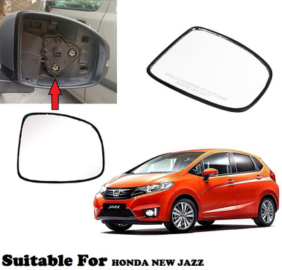 OOLTAH PAHIYA Manual Driver Side, Rear View Mirror For Honda Jazz(Exterior, Right)
