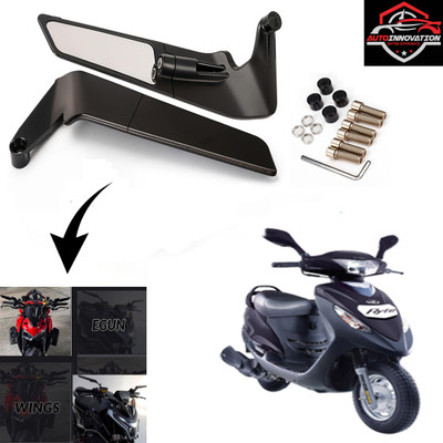 Autoinnovation Manual Rear View Mirror, Blind Spot Mirror, Dual Mirror For Mahindra Flyte(Right, Left)