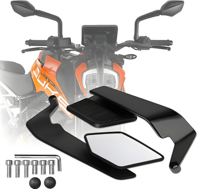 RACER'S EDGE Manual Rear View Mirror For Universal For Bike Duke 200, Duke 390(Left, Right)
