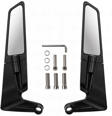 WESSER Manual Rear View Mirror For KTM, Yamaha, TVS, Honda Duke 200, Duke 390, Universal For Bike(Left, Right)