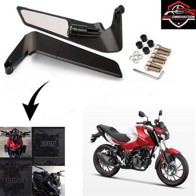 Autoinnovation Manual Rear View Mirror, Blind Spot Mirror, Dual Mirror For Hero CBZ Extreme(Right, Left)