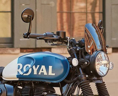 SGTB Manual Rear View Mirror For Royal Enfield Universal For Bike(Left, Right)