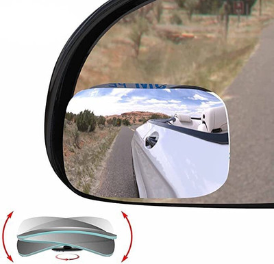 CARWORLD Manual Blind Spot Mirror, Rear View Mirror For Universal For Car Universal For Car(Left, Right)