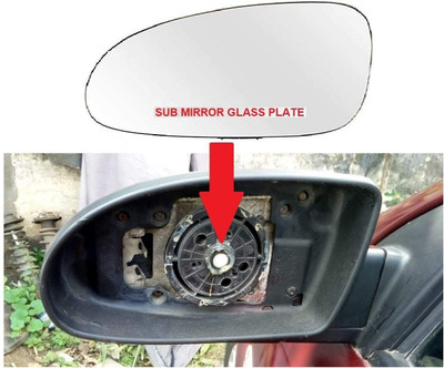 Shubh Auto Manual Passenger Side, Rear View Mirror For Tata Manza(Exterior, Left)