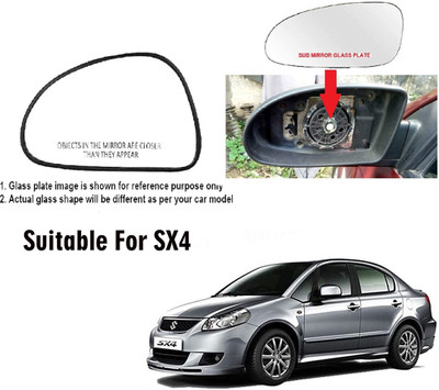 Shubh Auto Manual Passenger Side, Rear View Mirror For Maruti Suzuki SX4(Exterior, Left)