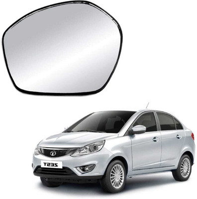 KING GENUNE Manual Remote Passenger Side, Rear View Mirror For Tata Zest(Left, Exterior)