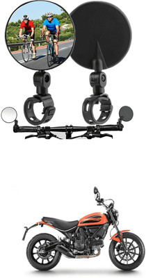 LOVMOTO Manual Rear View Mirror For Mahindra Duro DZ(Left, Right)