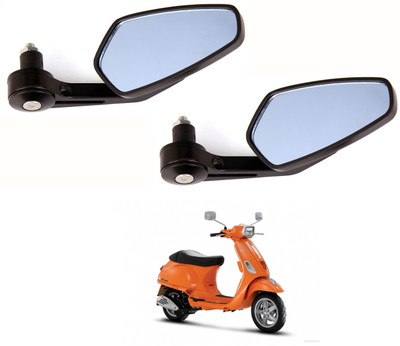 PRTEK Manual Rear View Mirror For Piaggio Universal For Bike(Exterior)