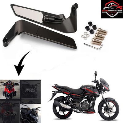 Autoinnovation Manual Rear View Mirror, Blind Spot Mirror, Dual Mirror For Bajaj Pulsar 150(Right, Left)