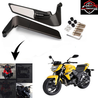 Autoinnovation Manual Rear View Mirror, Blind Spot Mirror, Dual Mirror For Mahindra Universal For Bike(Right, Left)