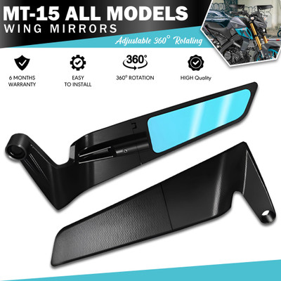 OBEROI'S TRADERS Manual Rear View Mirror For Yamaha, KTM, Suzuki, Bajaj Universal For Bike(Left, Right)