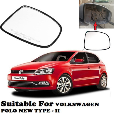 OOLTAH PAHIYA Manual Driver Side, Rear View Mirror For Volkswagen Polo(Exterior, Right)