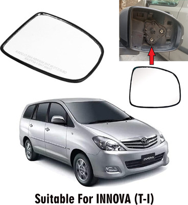 GS Grow n Shine Manual Driver Side, Rear View Mirror For Toyota Innova(Exterior, Right)
