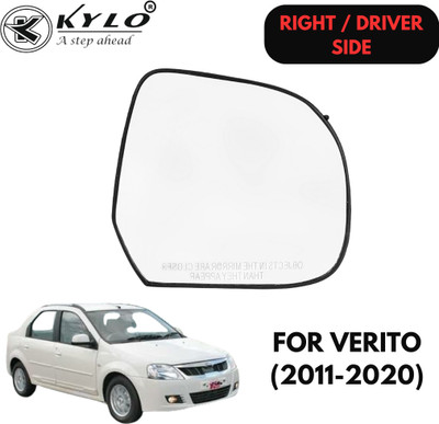 KYLO Manual Driver Side, Rear View Mirror For Mahindra Verito(Exterior, Right)