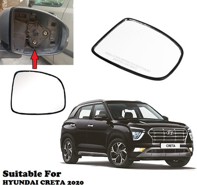 Shubh Auto Manual Driver Side, Rear View Mirror For Hyundai Creta(Exterior, Right)