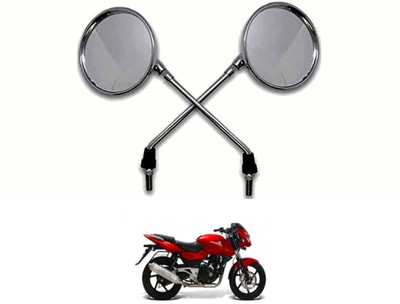PRTEK Manual Rear View Mirror For Bajaj Universal For Bike(Center)