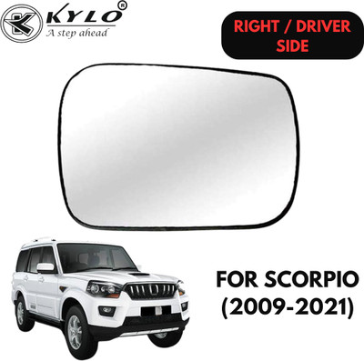 KYLO Manual Driver Side, Rear View Mirror For Mahindra Scorpio(Exterior, Right)