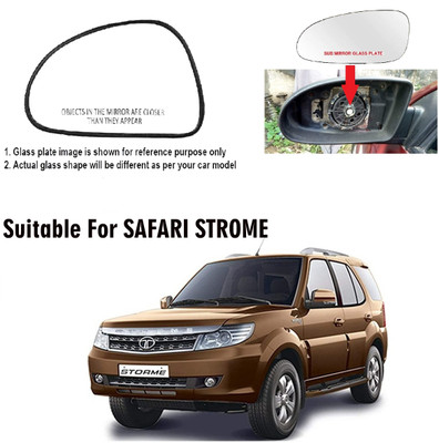 GS Grow n Shine Manual Passenger Side, Rear View Mirror For Tata Safari Storme(Exterior, Left)