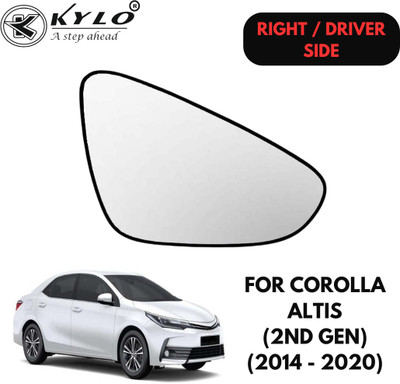 KYLO Manual Driver Side, Rear View Mirror For Toyota Corolla Altis(Exterior, Right)
