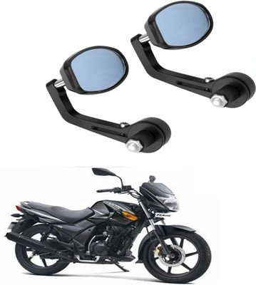 Vtrust Manual Rear View Mirror, Dual Mirror, Driver Side For TVS Flame DS125(Right, Left)