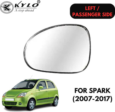 KYLO Manual Passenger Side, Rear View Mirror For Chevrolet Spark(Exterior, Left)